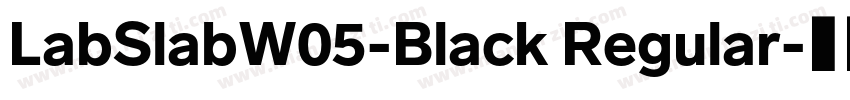 LabSlabW05-Black Regular字体转换